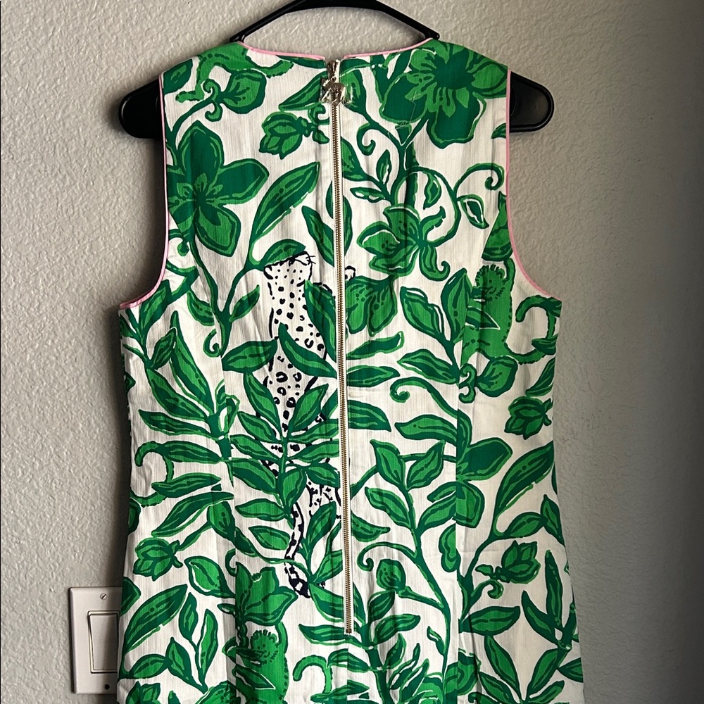 Lilly Pulitzer Green Botanical Print Dress - Incredible Detail! - Picture 6 of 9